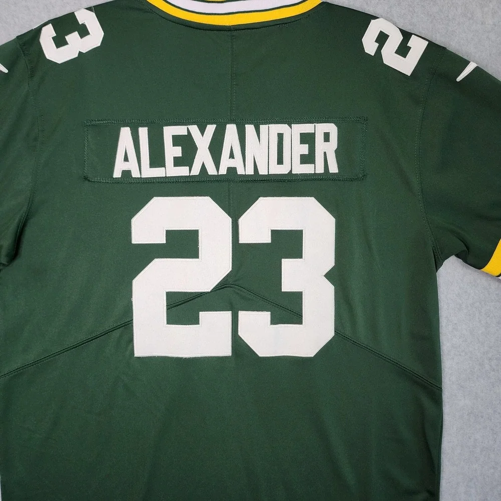 Nike Jaire Alexander Green Bay Packers Jersey Mens Large Green NFL On Field 23